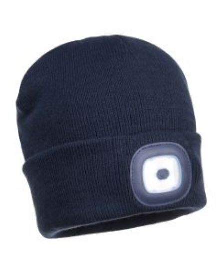 Picture of BEANIE HAT NAVY WITH LED LIGHT