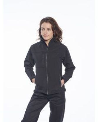 Picture of CHARLOTTE LADIES SOFT SHELL BLACK SIZE 2XL