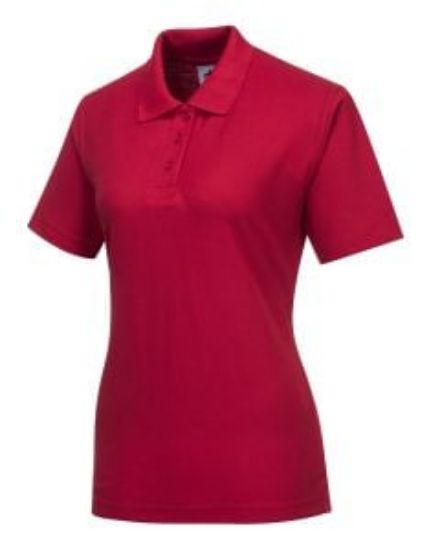 Picture of LADIES NAPLES POLO SHIRT RED SIZE L