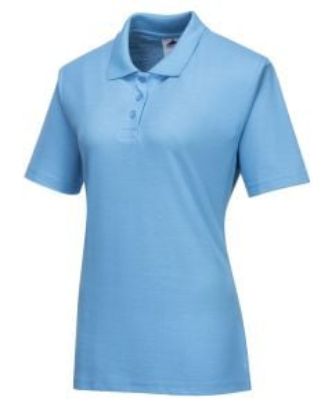 Picture of LADIES NAPLES POLO SHIRT SKY BLUE SIZE M