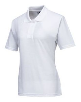 Picture of LADIES NAPLES POLO SHIRT WHITE SIZE M