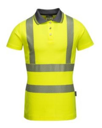 Picture of LADIES PRO POLO SHIRT YELLOW SIZE 2XL